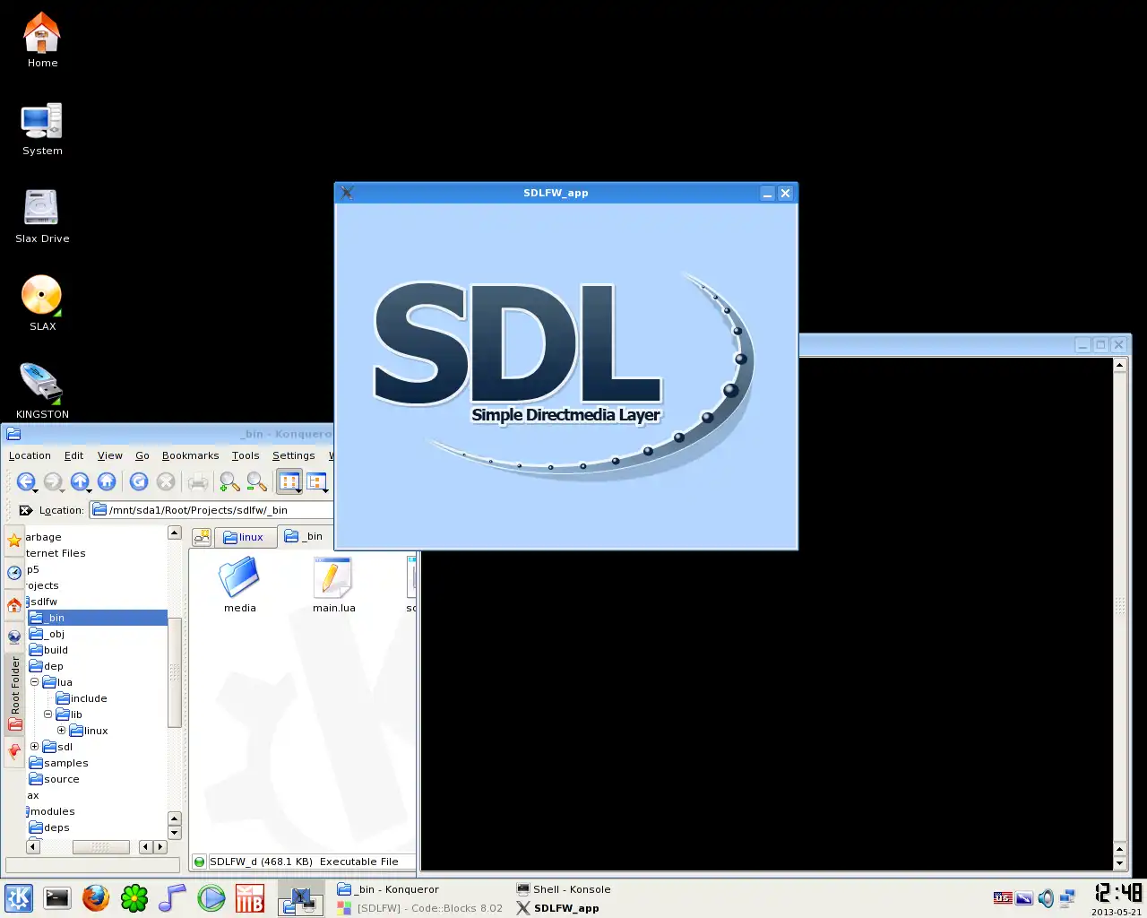 Download de webtool of web-app SDL Framework om online in Windows via Linux online te draaien