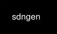 Run sdngen in OnWorks free hosting provider over Ubuntu Online, Fedora Online, Windows online emulator or MAC OS online emulator