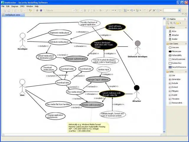 Download web tool or web app SeaMonster - Security Modeling Software