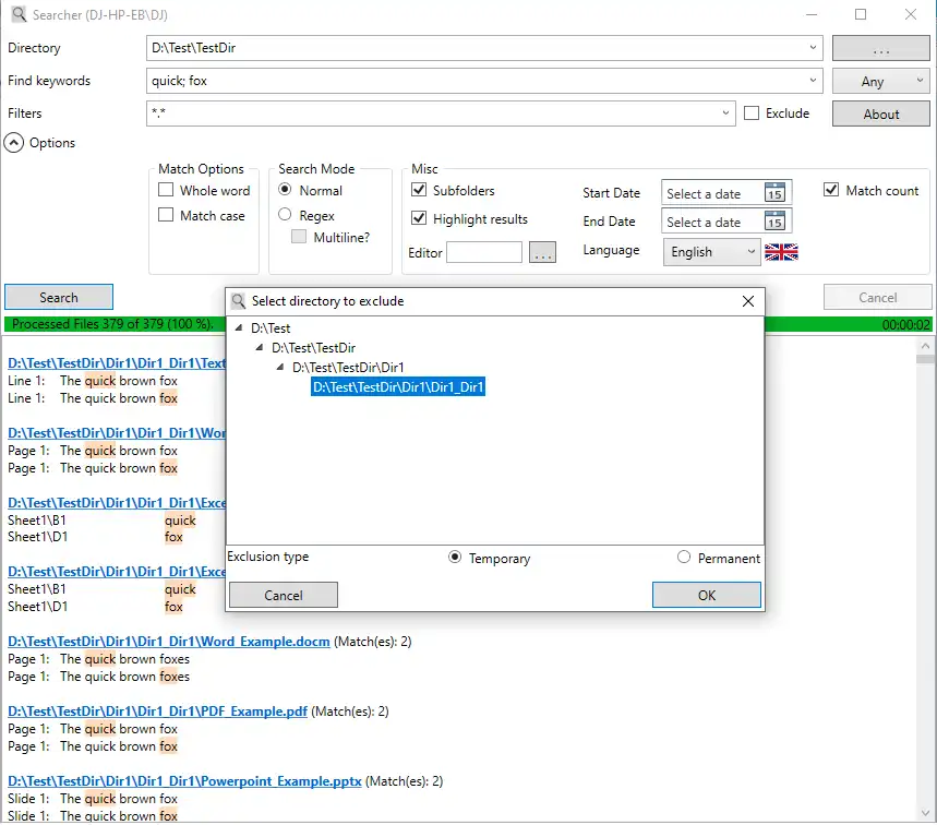 Download web tool or web app Searcher