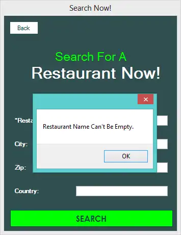 Download web tool or web app Search Restaurant Application