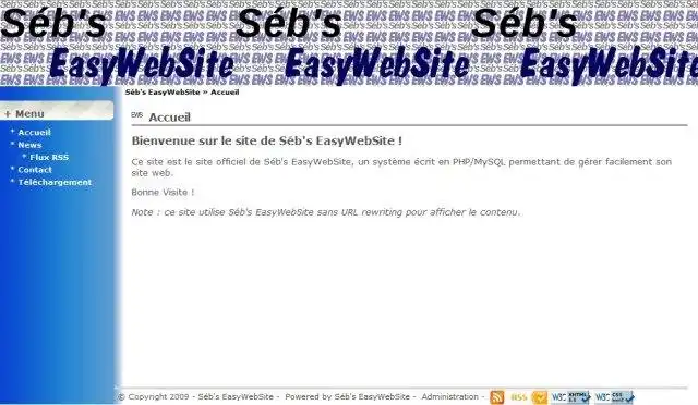 Web aracını veya web uygulamasını indirin Sebs EasyWebSite