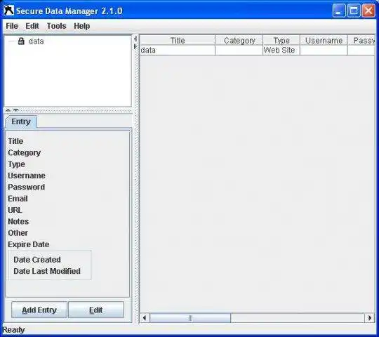 Download web tool or web app Secure Data Manager