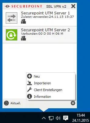 Laden Sie das Webtool oder die Web-App Securepoint SSL VPN Client herunter