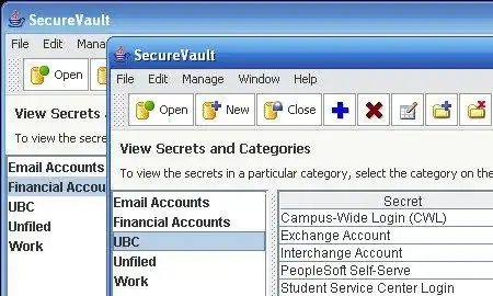 הורד כלי אינטרנט או אפליקציית אינטרנט SecureVault