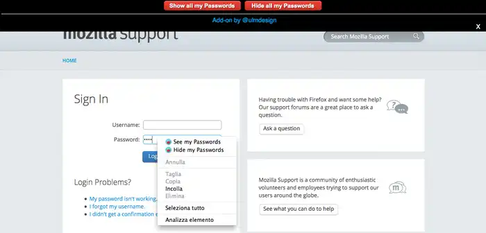 Download web tool or web app See Passwords