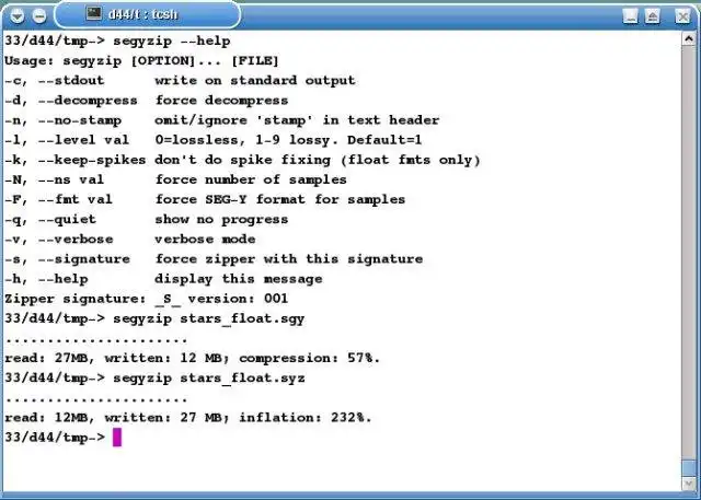 Téléchargez l'outil Web ou l'application Web SEG-Y Zip pour l'exécuter sous Windows en ligne sur Linux en ligne.