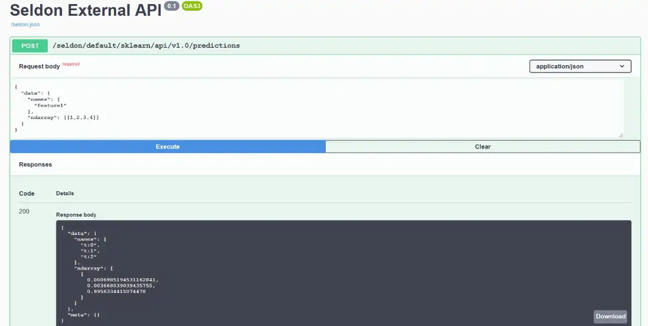 Download web tool or web app Seldon Core