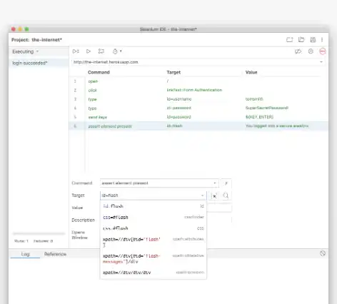 웹 도구 또는 웹 앱 Selenium IDE 다운로드