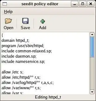 Завантажте веб-інструмент або веб-програму SELinux Policy Editor