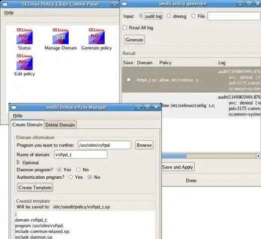 Download web tool or web app SELinux Policy Editor