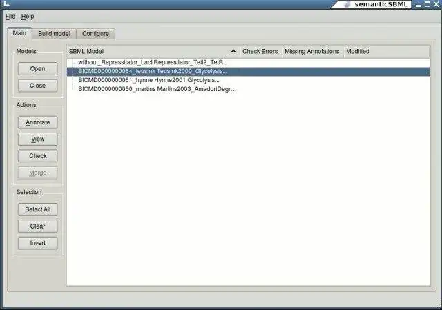 Download web tool or web app semanticSBML