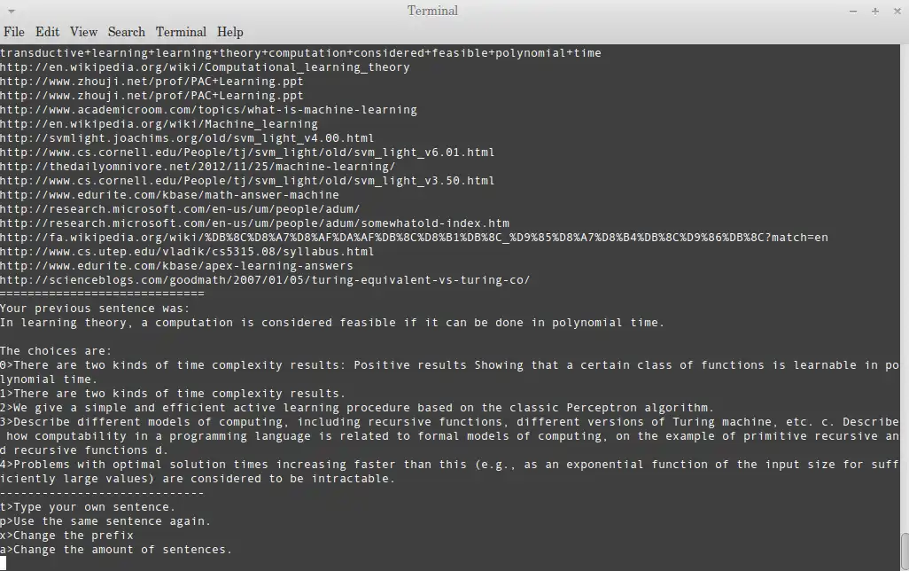 ดาวน์โหลดเครื่องมือเว็บหรือเว็บแอพ Sentence Composer เพื่อทำงานใน Windows ออนไลน์ผ่าน Linux ออนไลน์