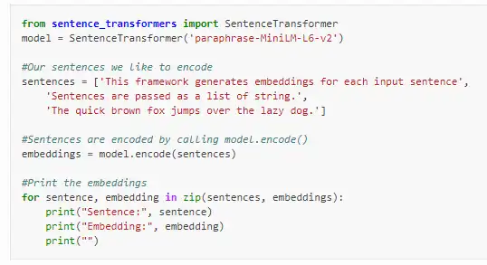 Download web tool or web app Sentence Transformers