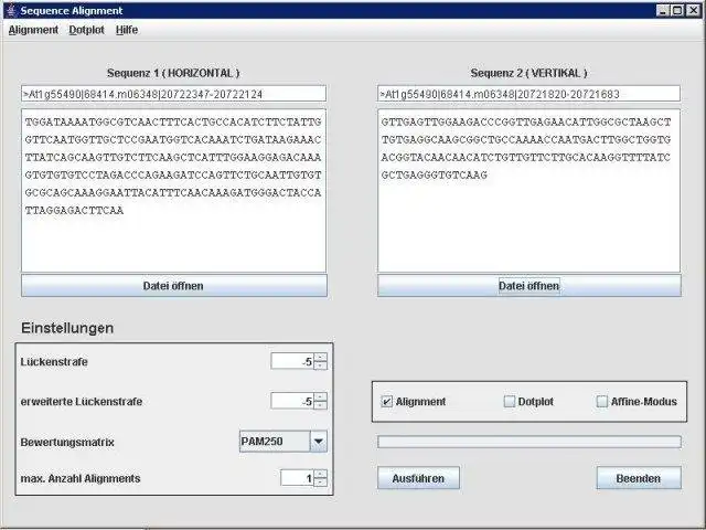 Download web tool or web app Sequence Alignment