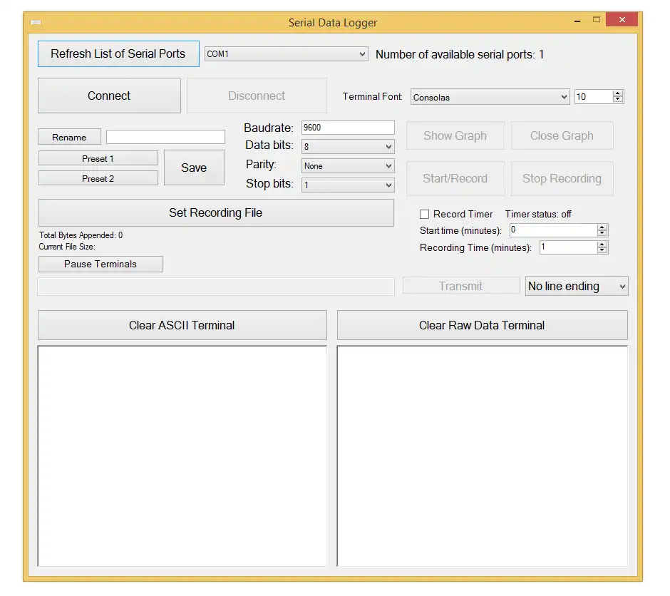 Download webtool of webapp Serial Data Logger