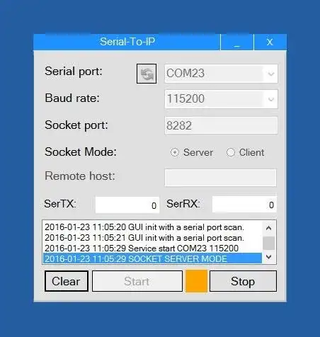 Download web tool or web app SerialToIP