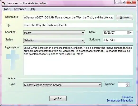 Télécharger l'outil Web ou l'application Web Sermons sur le Web