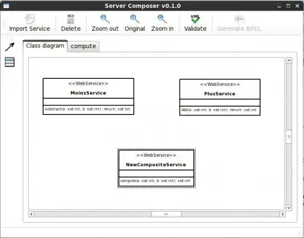 WebツールまたはWebアプリServiceComposerをダウンロードします