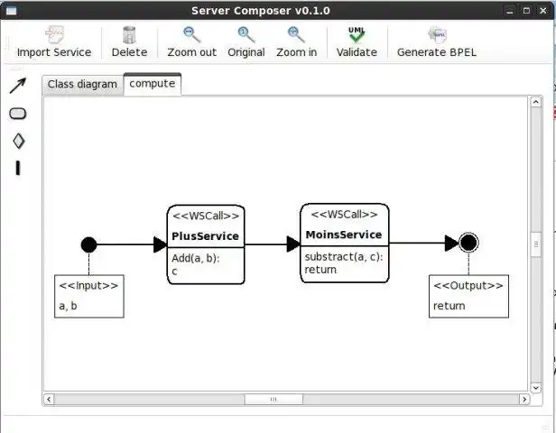 WebツールまたはWebアプリServiceComposerをダウンロードします