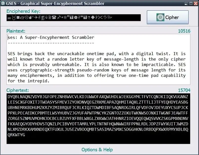 Download web tool or web app SES Super-Encypherment Scrambler