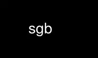 Run sgb in OnWorks free hosting provider over Ubuntu Online, Fedora Online, Windows online emulator or MAC OS online emulator