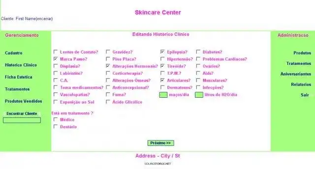 Download web tool or web app SGCE - Skincare Management System