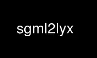 Run sgml2lyx in OnWorks free hosting provider over Ubuntu Online, Fedora Online, Windows online emulator or MAC OS online emulator