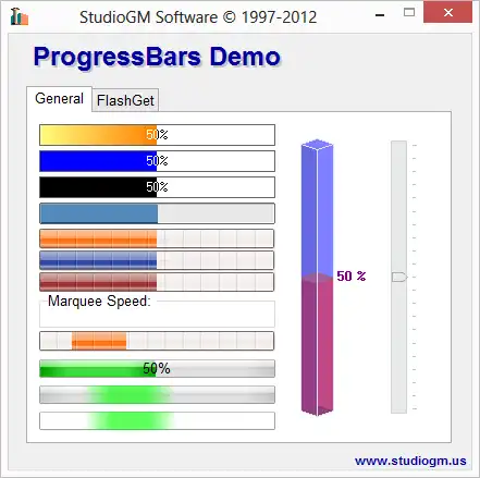 Download web tool or web app sgmProgressBars