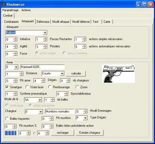 Download de webtool of webapp Shadowrun SR4 Game Master Helper om online in Windows via Linux online te draaien