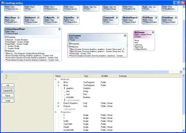 Download web tool or web app SharpDevelop Class Diagram