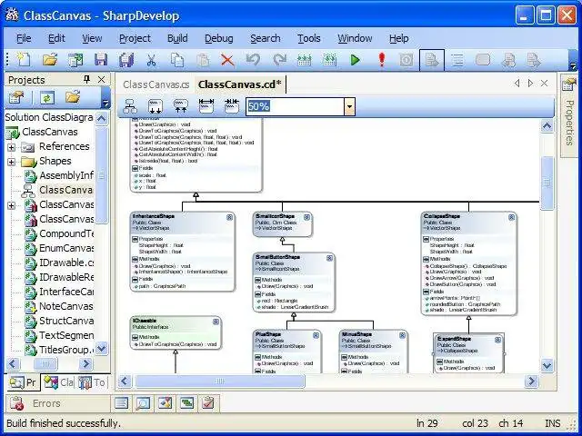 Web ツールまたは Web アプリをダウンロードする SharpDevelop クラス図