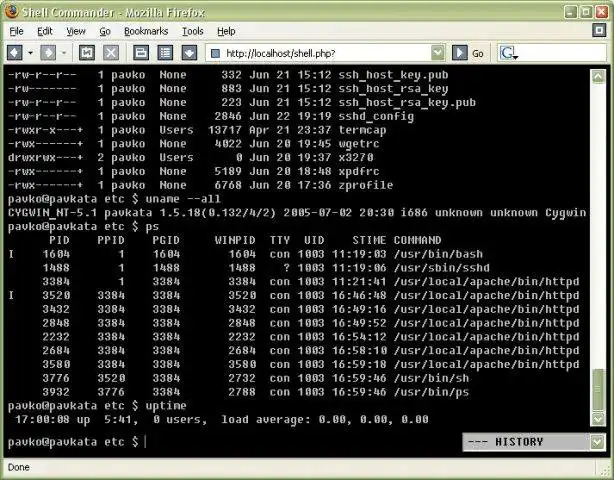 Download web tool or web app Shell Commander