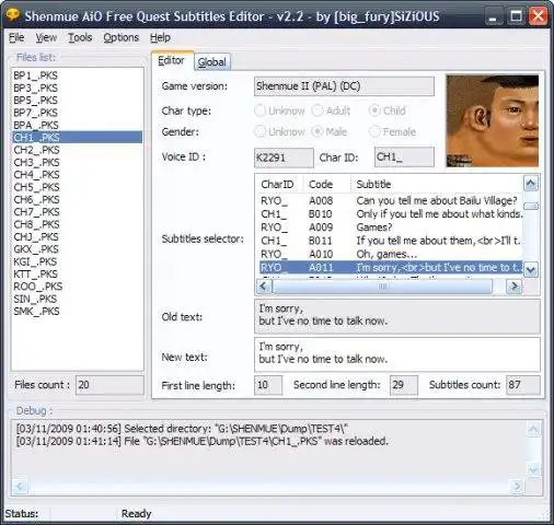 Download web tool or web app Shenmue Translation Pack