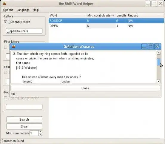 ดาวน์โหลดเครื่องมือเว็บหรือเว็บแอป Shift Word Helper เพื่อทำงานใน Linux ออนไลน์