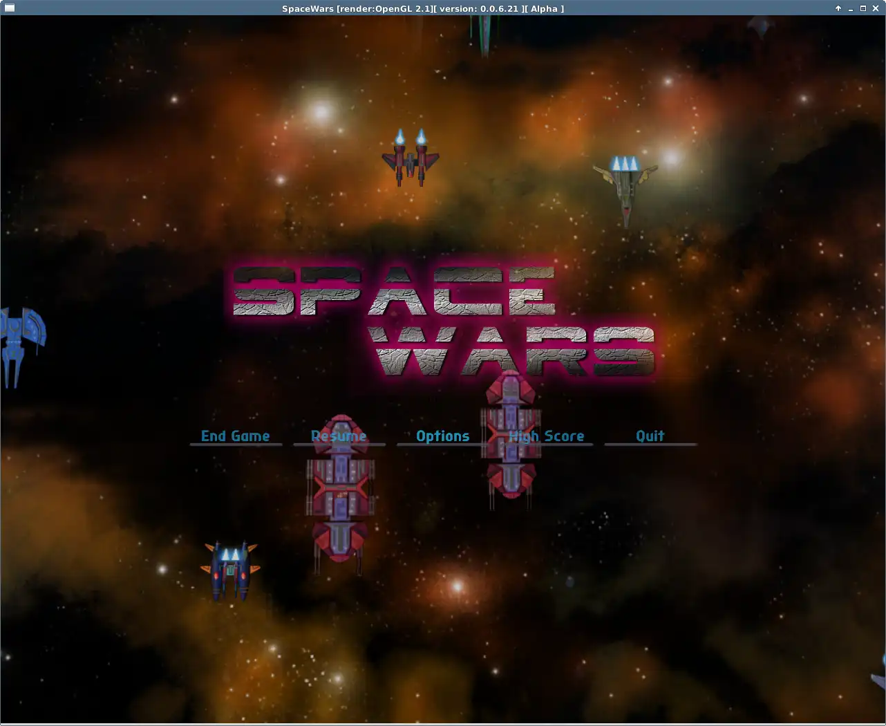 Descărcați instrumentul web sau aplicația web SHMUP - SpaceWars pentru a rula online în Linux