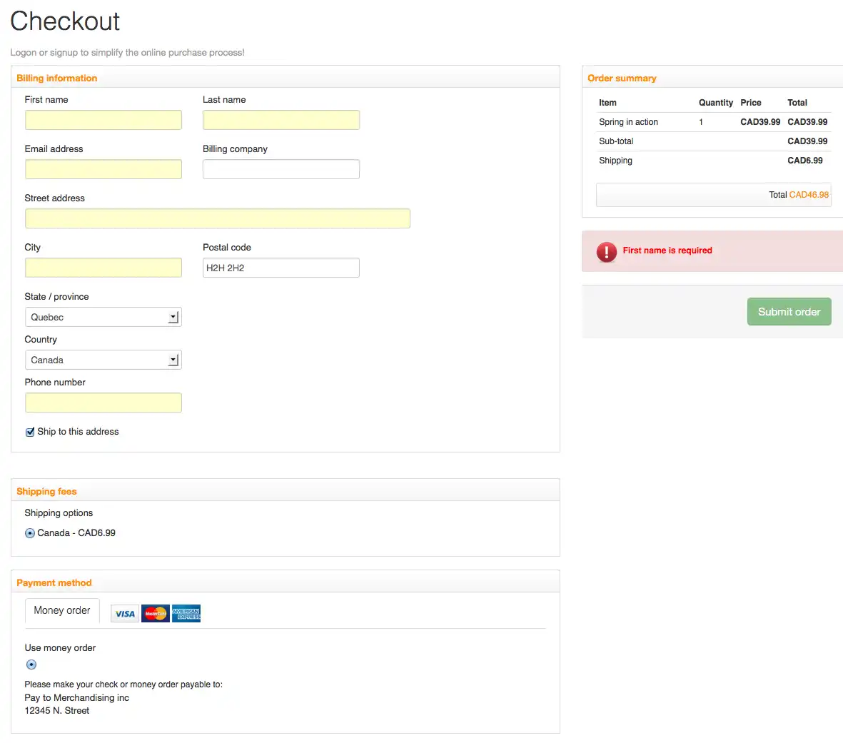 Download web tool or web app Shopizer