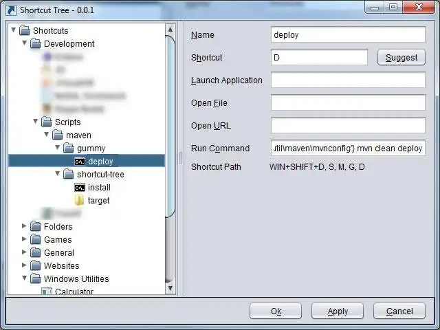 Download web tool or web app Shortcut Tree