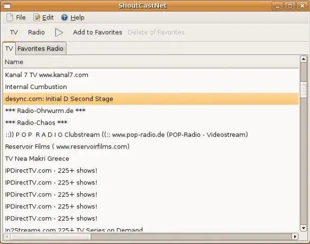 Download web tool or web app ShoutCastNet