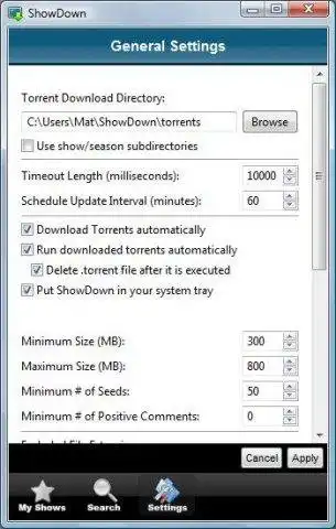Download web tool or web app ShowDown