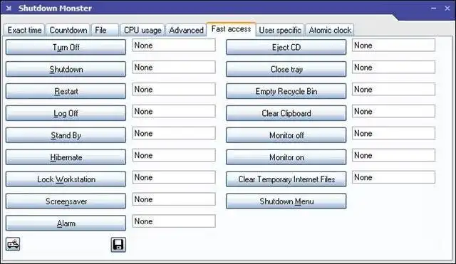 Download web tool or web app Shutdown Monster