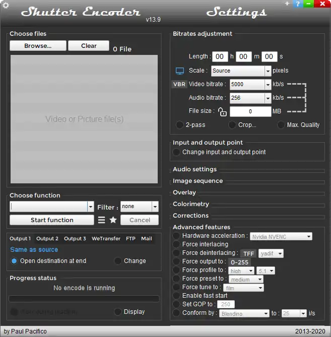 Download web tool or web app Shutter Encoder