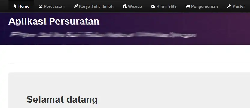 Unduh alat web atau aplikasi web SiAdmin