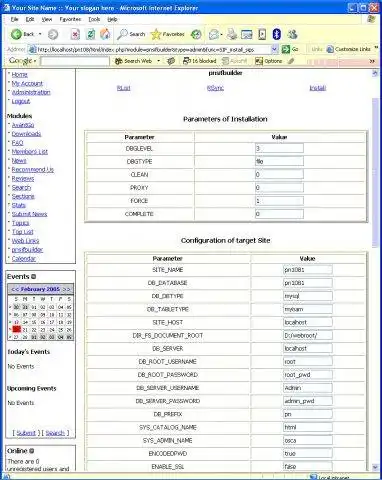 Download web tool or web app sifbuilder