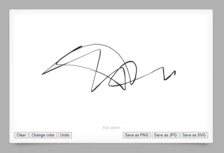 Download web tool or web app Signature Pad