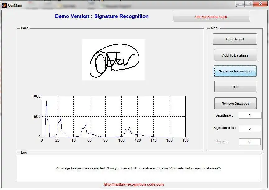 Download web tool or web app Signature Recognition Biometric Matlab