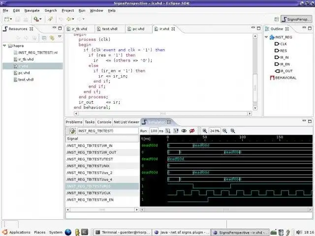 Descargue la herramienta web o la aplicación web Signos: desarrollo de hardware VHDL