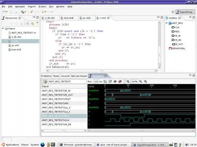 دانلود ابزار وب یا برنامه وب Signs - توسعه سخت افزار VHDL برای اجرا در ویندوز به صورت آنلاین از طریق لینوکس به صورت آنلاین
