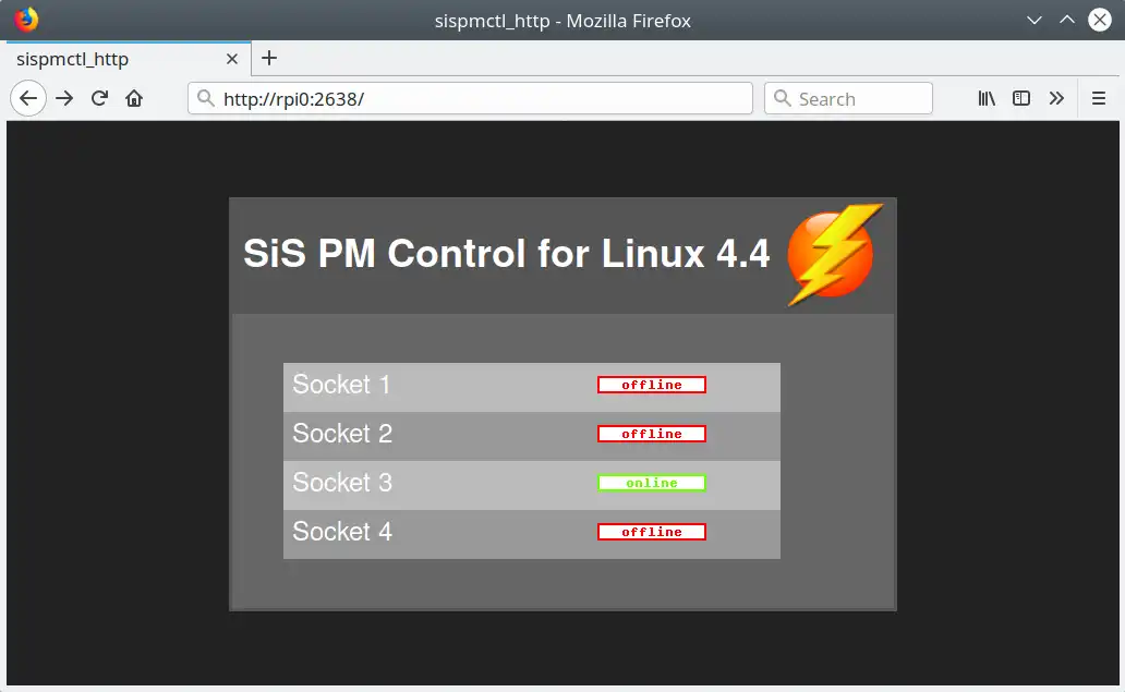 Linux için web aracını veya web uygulamasını indirin Silver Shield PM Control