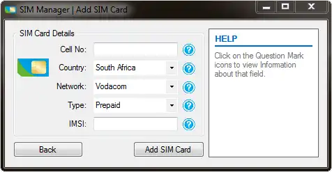 Download web tool or web app SIM Manager